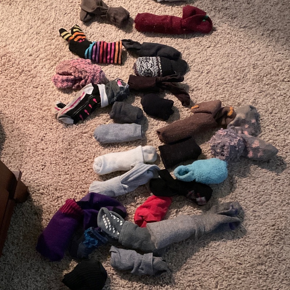 Assorted Colorful Socks Collection